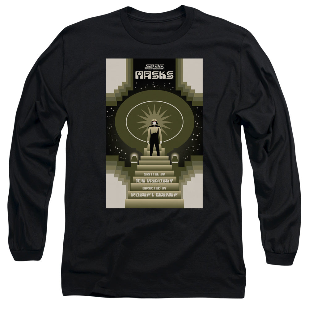 Star Trek Tng Season 7 Episode 17 Mens Long Sleeve Shirt Black Officially Licensed Officially Licensed