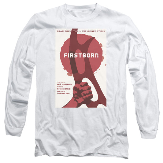 Star Trek Tng Season 7 Episode 21 Mens Long Sleeve Shirt White Officially Licensed Officially Licensed