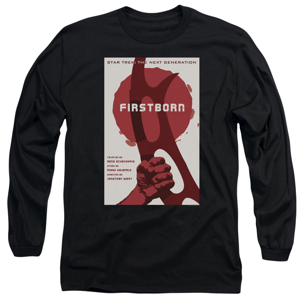 Star Trek Tng Season 7 Episode 21 Mens Long Sleeve Shirt Black Officially Licensed Officially Licensed