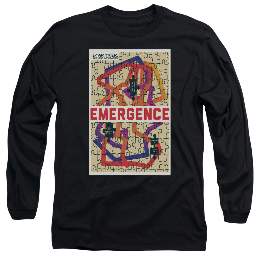 Star Trek Tng Season 7 Episode 23 Mens Long Sleeve Shirt Black Officially Licensed Officially Licensed