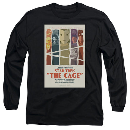Star Trek Tos Episode 80 Mens Long Sleeve Shirt Black Officially Licensed
