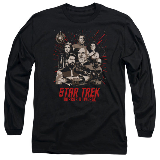Star Trek Poster Mens Long Sleeve Shirt Black Officially Licensed Officially Licensed