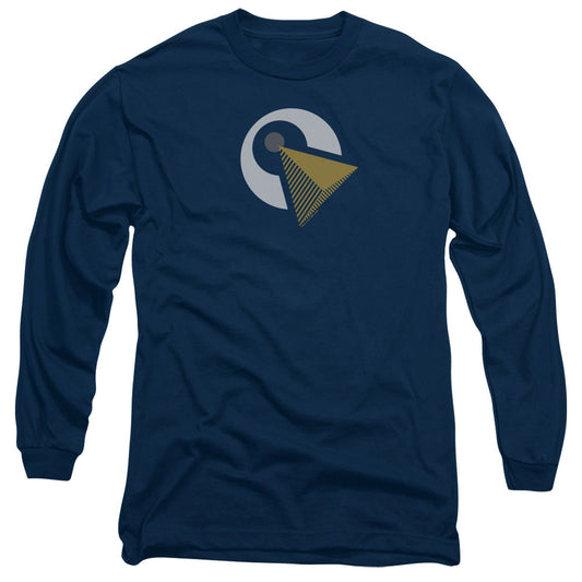 Star Trek Discovery Vulcan Logo Mens Long Sleeve Shirt Navy Officially Licensed Officially Licensed