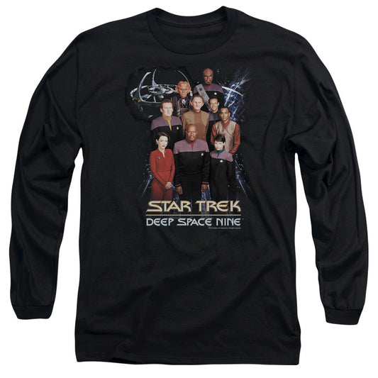 Star Trek Ds9 Crew Mens Long Sleeve Shirt Black Officially Licensed Officially Licensed