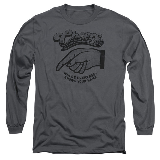 Cheers The Standard Mens Long Sleeve Shirt Charcoal Officially Licensed Officially Licensed