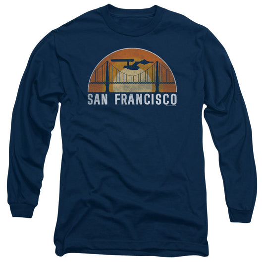 Star Trek San Francisco Trek Mens Long Sleeve Shirt Navy Officially Licensed Officially Licensed