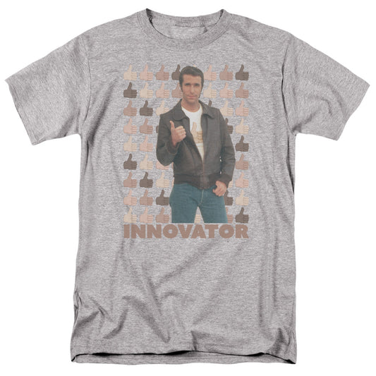 Happy Days Innovator Mens T Shirt Athletic Heather Officially Licensed