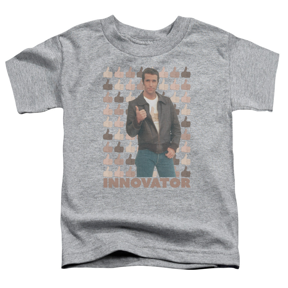 Happy Days Innovator Toddler Kids Youth T Shirt Athletic Heather Officially Licensed
