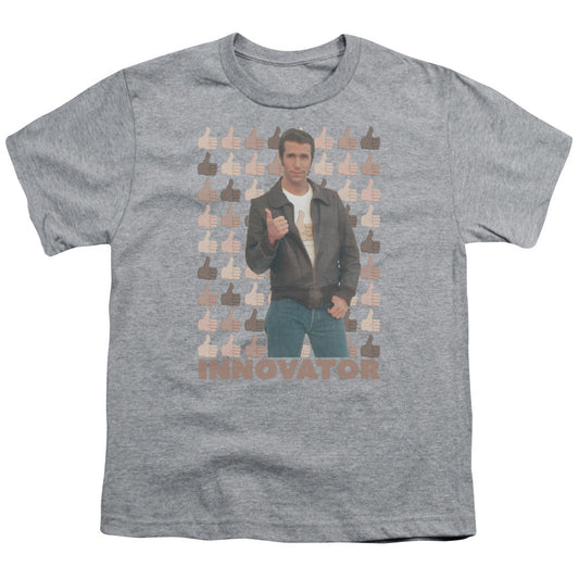 Happy Days Innovator Kids Youth T Shirt Athletic Heather Officially Licensed