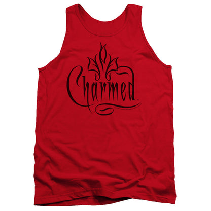 Charmed Charmed Logo Mens Tank Top Shirt Red Officially Licensed