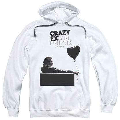Crazy Ex Girlfriend Crazy Mad Mens Hoodie White Officially Licensed