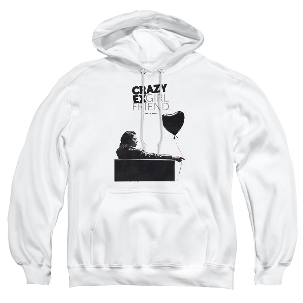 Crazy Ex Girlfriend Crazy Mad Mens Hoodie White Officially Licensed