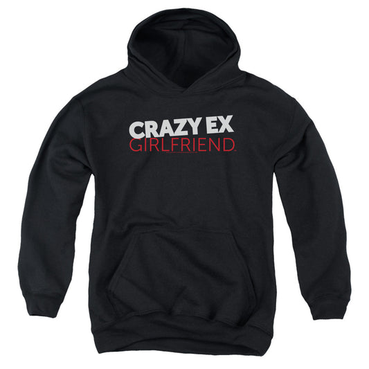 Crazy Ex Girlfriend Crazy Logo Kids Youth Hoodie Black Officially Licensed