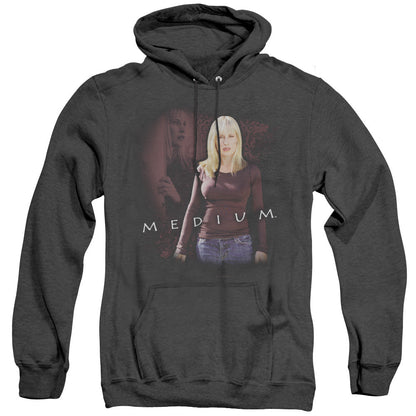 Medium Medium Mens Heather Hoodie Black Officially Licensed