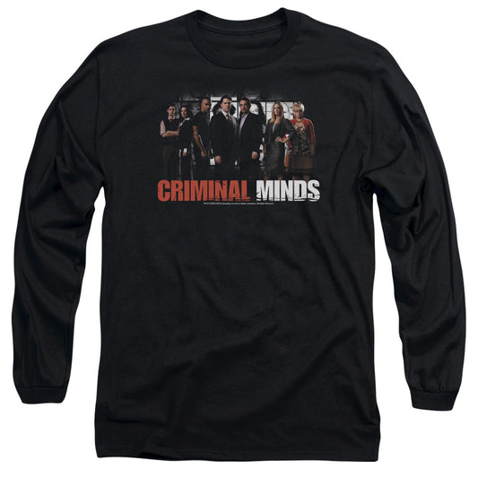 Criminal Minds The Brain Trust Mens Long Sleeve Shirt Black Officially Licensed Officially Licensed