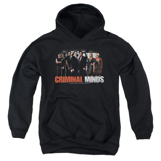 Criminal Minds the Brain Trust Kids Youth Hoodie Black Officially Licensed
