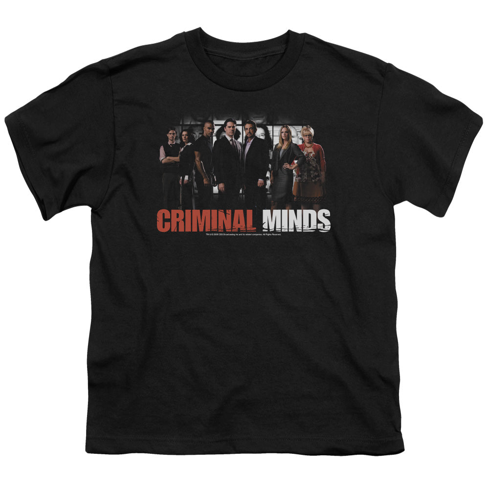 Criminal Minds the Brain Trust Kids Youth T Shirt Black Officially Licensed