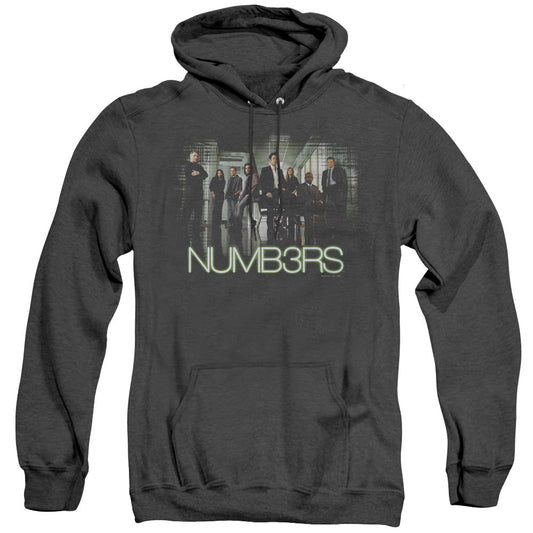 Numb3Rs Numbers Cast Mens Heather Hoodie Black Officially Licensed