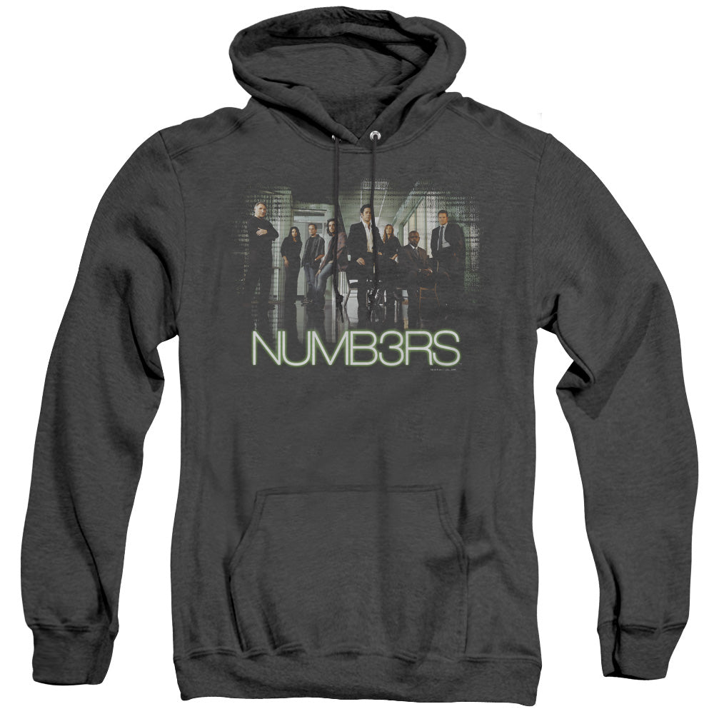 Numb3Rs Numbers Cast Mens Heather Hoodie Black Officially Licensed