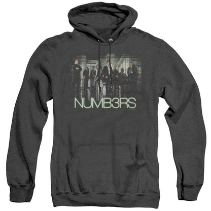 Numb3Rs Numbers Cast Mens Heather Hoodie Black Officially Licensed