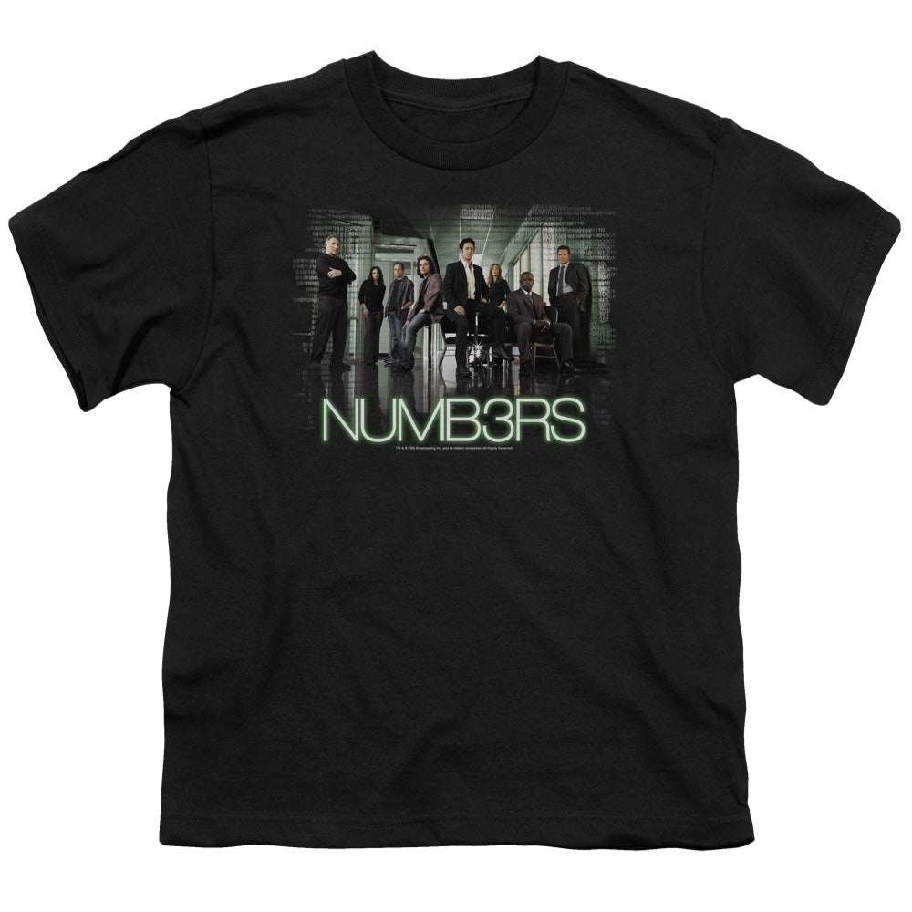 Numb3rs Numbers Cast Kids Youth T Shirt Black Officially Licensed