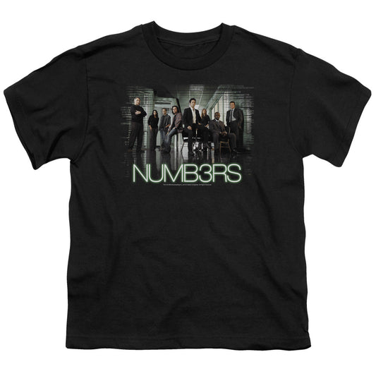 Numb3rs Numbers Cast Kids Youth T Shirt Black Officially Licensed