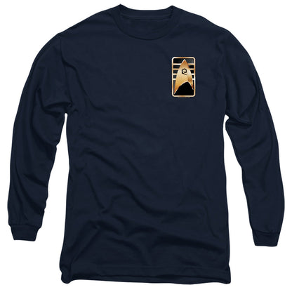 Star Trek Discovery Cadet Badge Mens Long Sleeve Shirt Navy Officially Licensed Officially Licensed