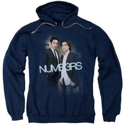 Numb3Rs Don &Amp; Charlie Mens Hoodie Navy Officially Licensed