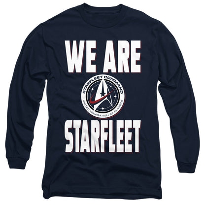 Star Trek Discovery We Are Starfleet Mens Long Sleeve Shirt Navy Officially Licensed Officially Licensed