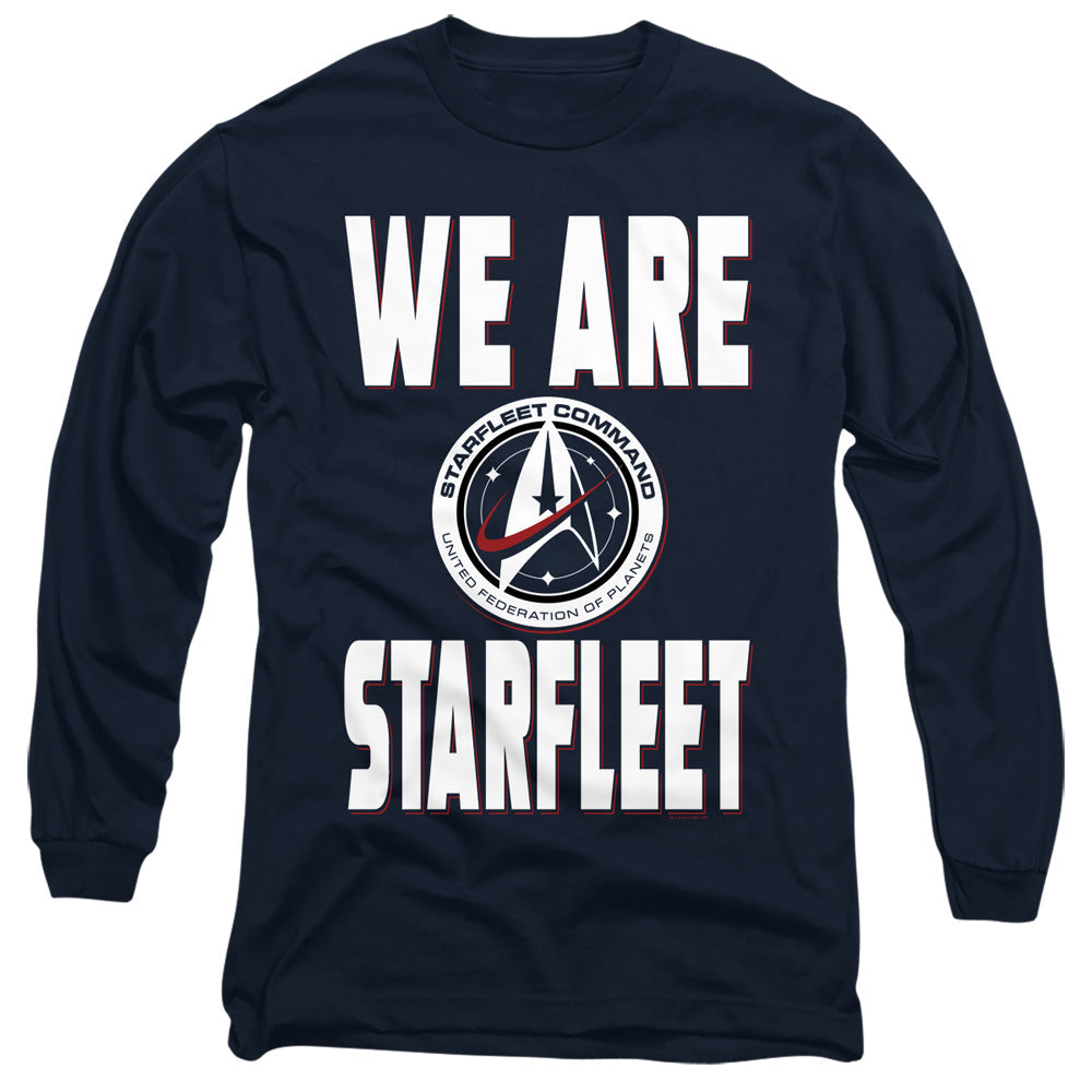 Star Trek Discovery We Are Starfleet Mens Long Sleeve Shirt Navy Officially Licensed Officially Licensed