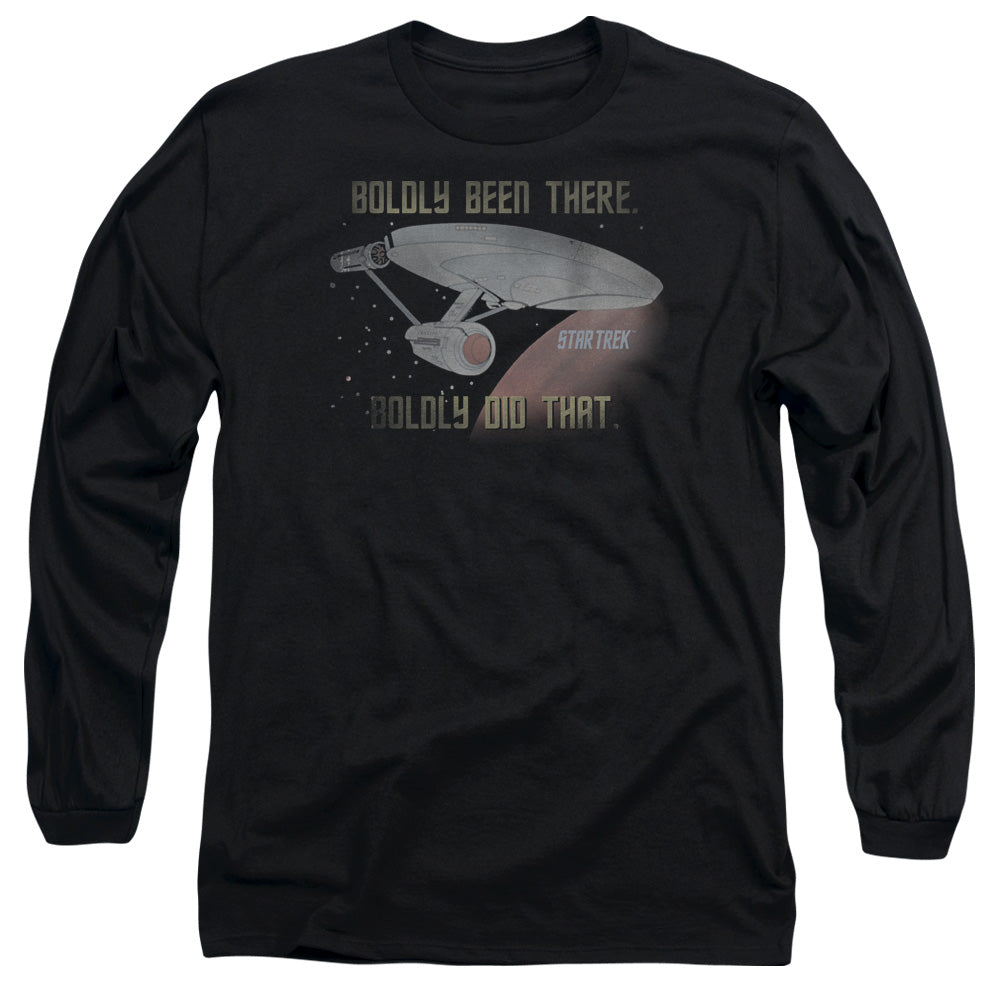 Star Trek Boldly Did That Mens Long Sleeve Shirt Black Officially Licensed Officially Licensed