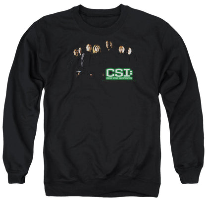Csi Shadow Cast Mens Crewneck Sweatshirt Black Officially Licensed