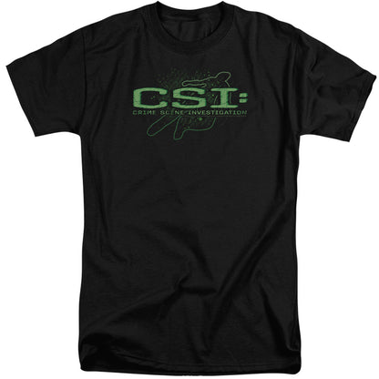 Csi Sketchy Shadow Mens Tall T Shirt Black Officially Licensed