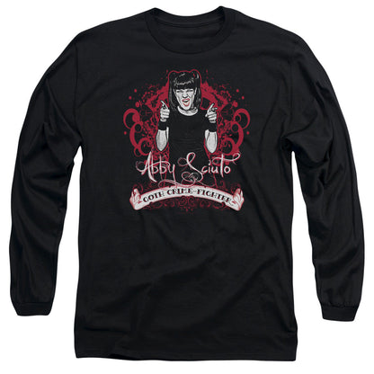 Ncis Goth Crime Fighter Mens Long Sleeve Shirt Black Officially Licensed
