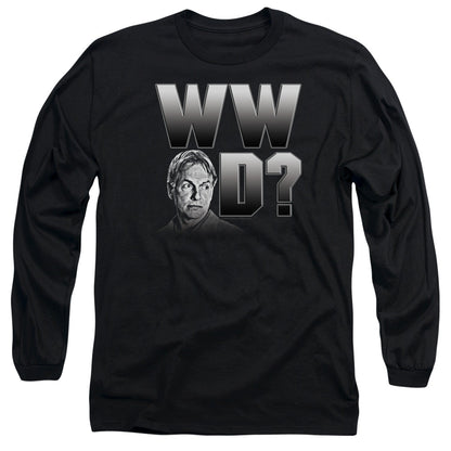 Ncis What Would Gibbs Do Mens Long Sleeve Shirt Black Officially Licensed