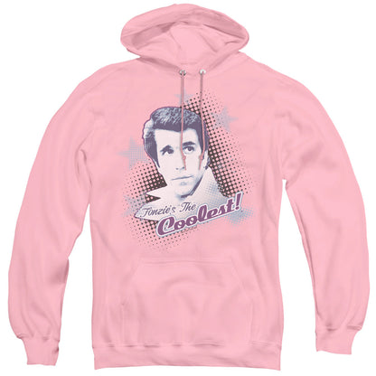 Happy Days The Coolest Mens Hoodie Pink Officially Licensed