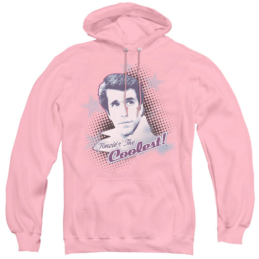 Happy Days The Coolest Mens Hoodie Pink Officially Licensed