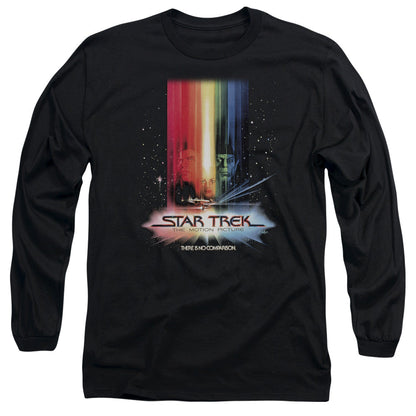 Star Trek Motion Picture Poster Mens Long Sleeve Shirt Black Officially Licensed Officially Licensed