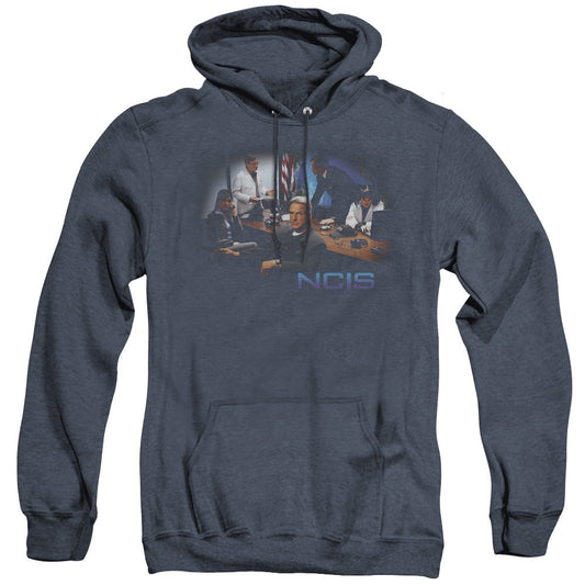 Ncis Original Cast Mens Heather Hoodie Navy Officially Licensed
