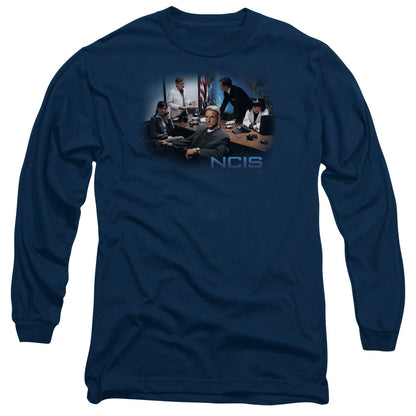 Ncis Original Cast Mens Long Sleeve Shirt Navy Officially Licensed
