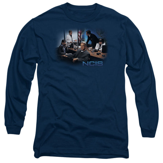 Ncis Original Cast Mens Long Sleeve Shirt Navy Officially Licensed
