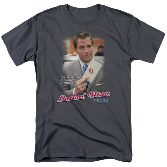 Ncis Ladies Man Mens T Shirt Charcoal Officially Licensed