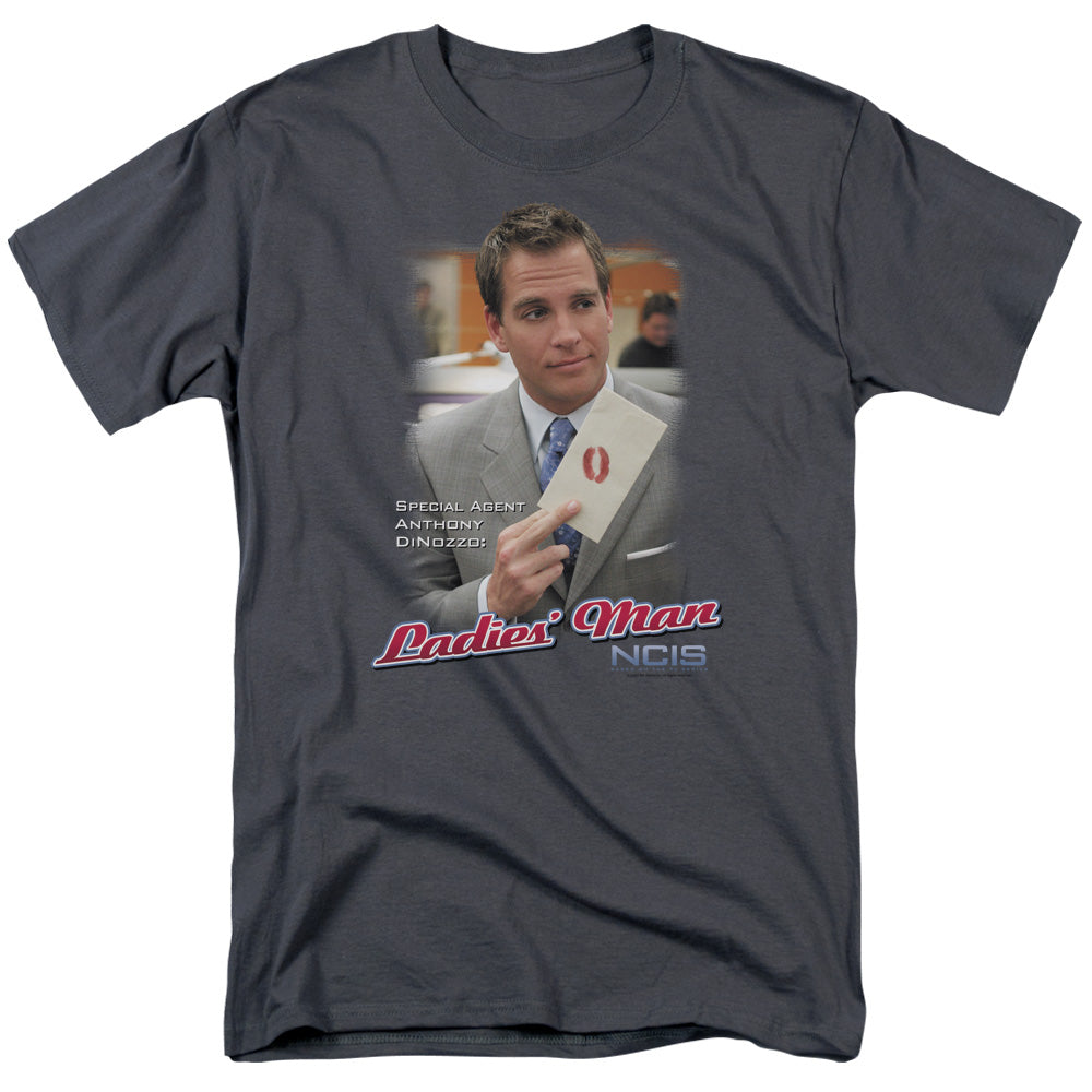 Ncis Ladies Man Mens T Shirt Charcoal Officially Licensed
