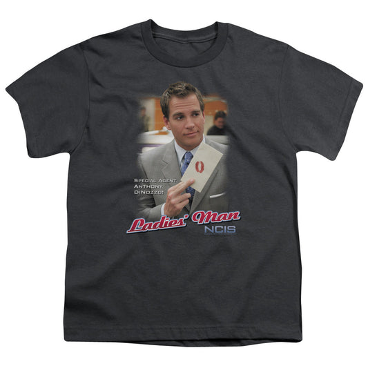 Ncis Ladies Man Kids Youth T Shirt Charcoal Officially Licensed