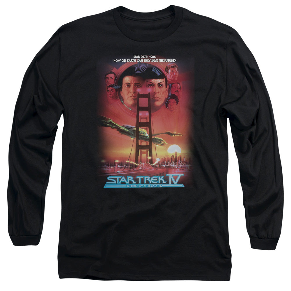 Star Trek The Voyage Home(Movie) Mens Long Sleeve Shirt Black Officially Licensed Officially Licensed