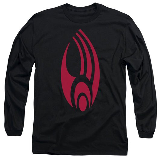 Star Trek Borg Logo Mens Long Sleeve Shirt Black Officially Licensed Officially Licensed