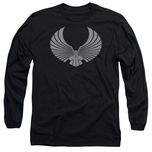 Star Trek Romulan Logo Mens Long Sleeve Shirt Black Officially Licensed Officially Licensed
