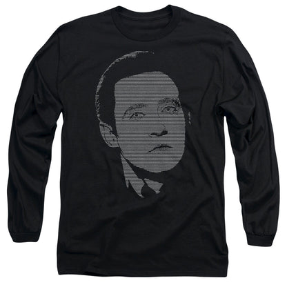 Star Trek Datas Data Mens Long Sleeve Shirt Black Officially Licensed Officially Licensed