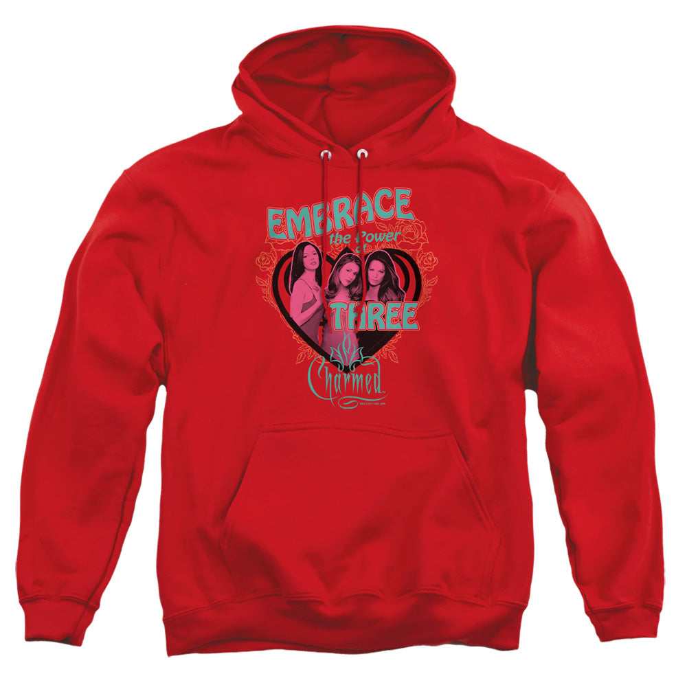 Charmed Embrace The Power Mens Hoodie Red Officially Licensed