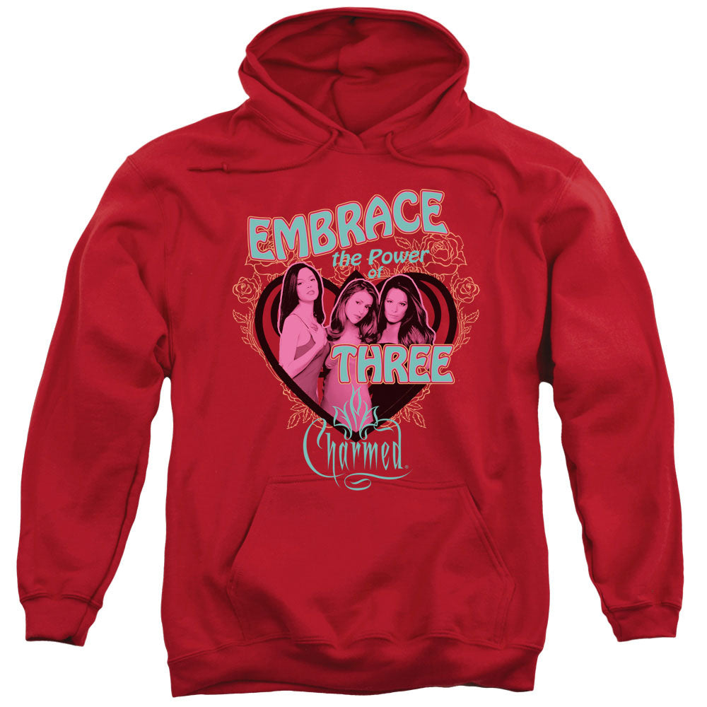 Charmed Embrace The Power Mens Hoodie Red Officially Licensed
